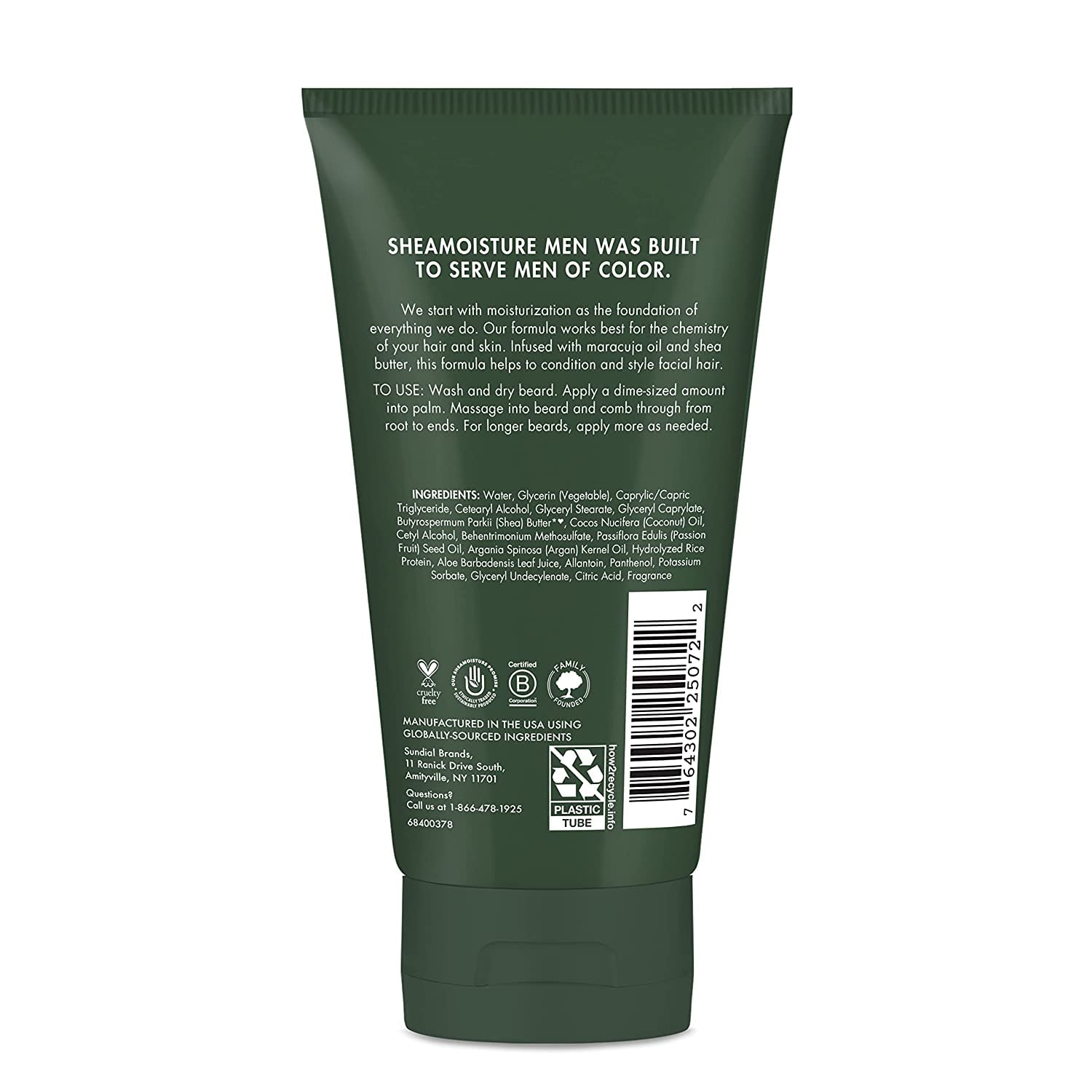 SheaMoisture cream texture in tube highlighting rich moisturizing consistency