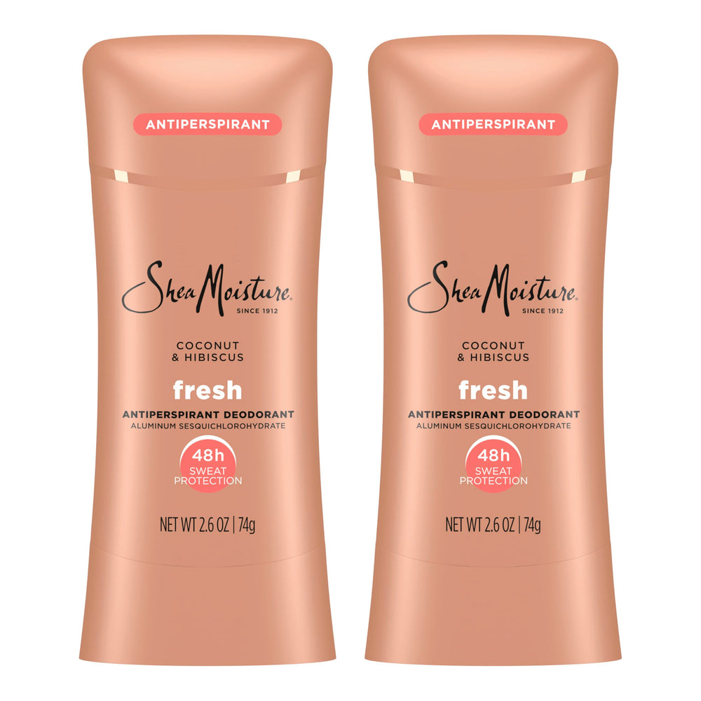 SheaMoisture front packaging showing coconut hibiscus scent and benefits