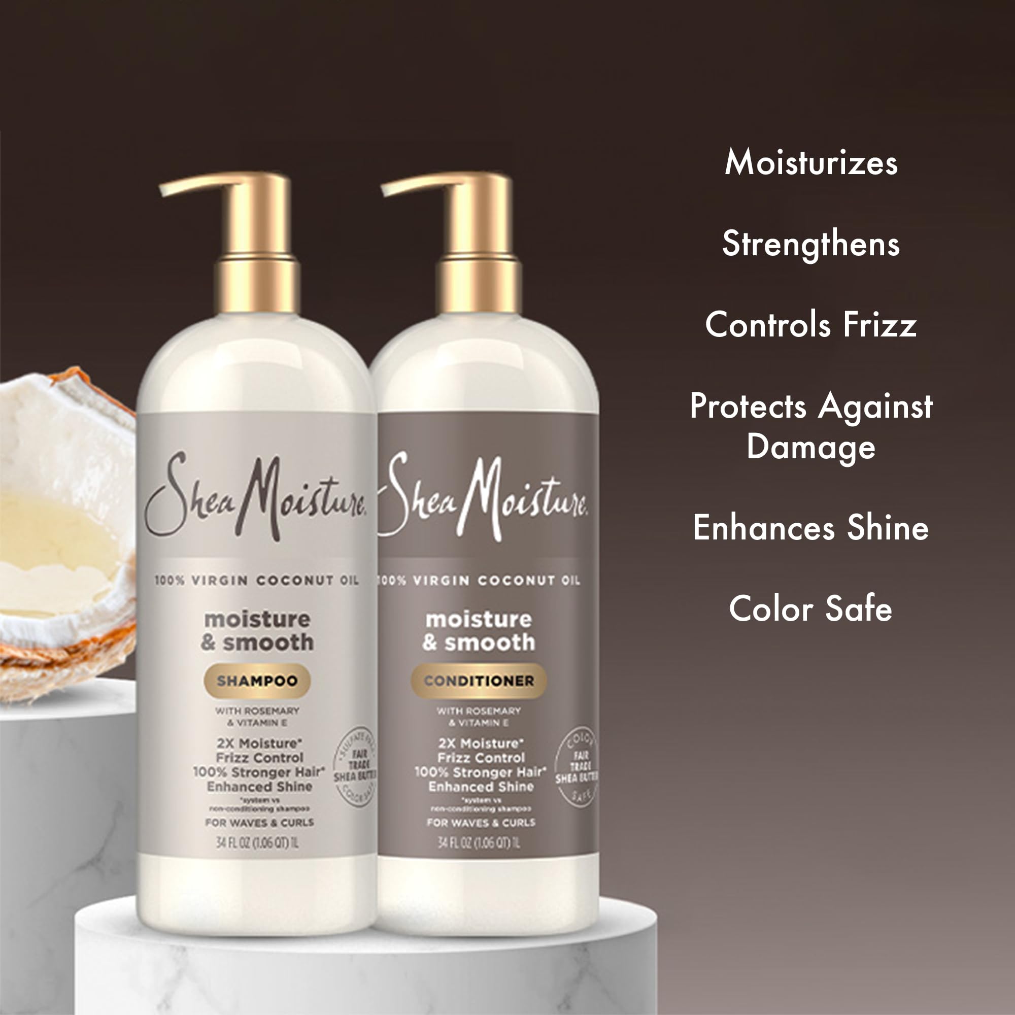 Shea Moisture lather in hand illustrating cleansing and frizz control