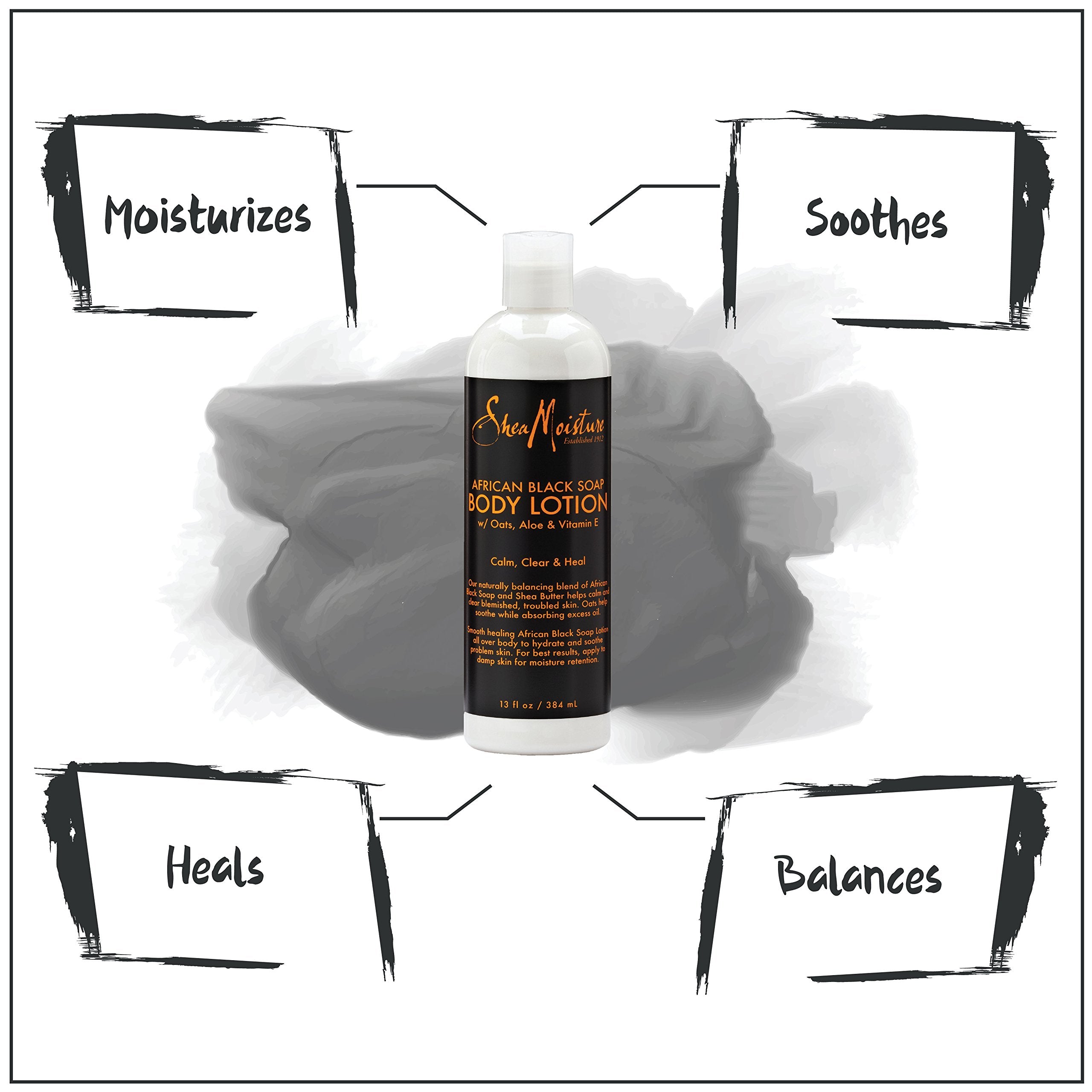 SheaMoisture lotion applied on arm showing soothing effect