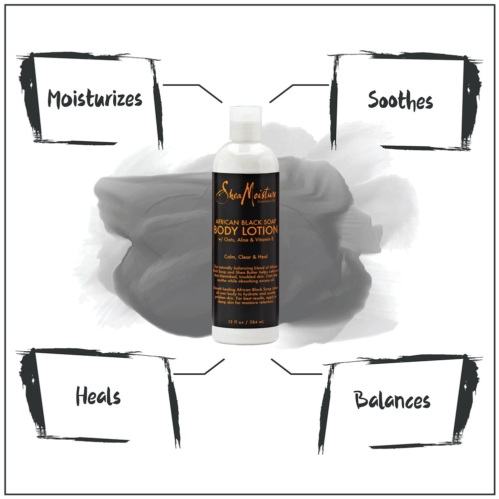 SheaMoisture lotion applied on arm showing soothing effect