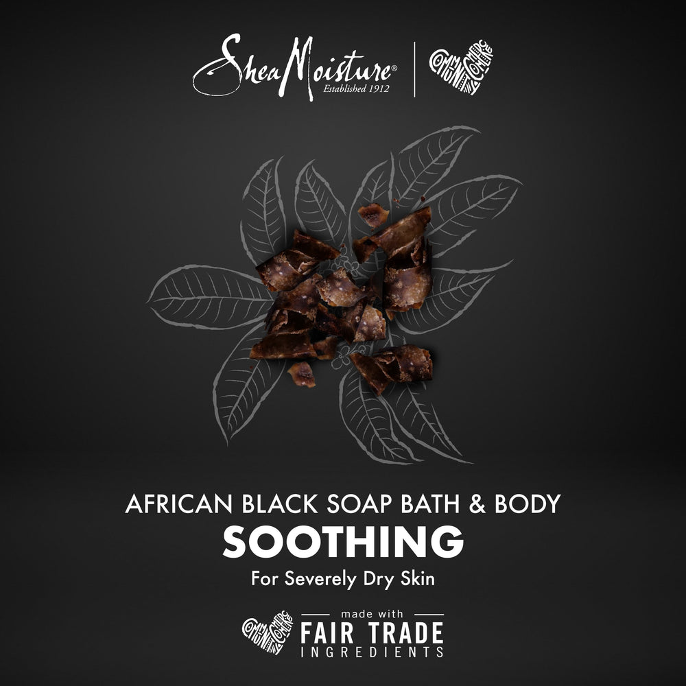 SheaMoisture oats and aloe ingredients demonstrating calming benefit