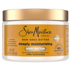 SheaMoisture jar front view showing label and benefit