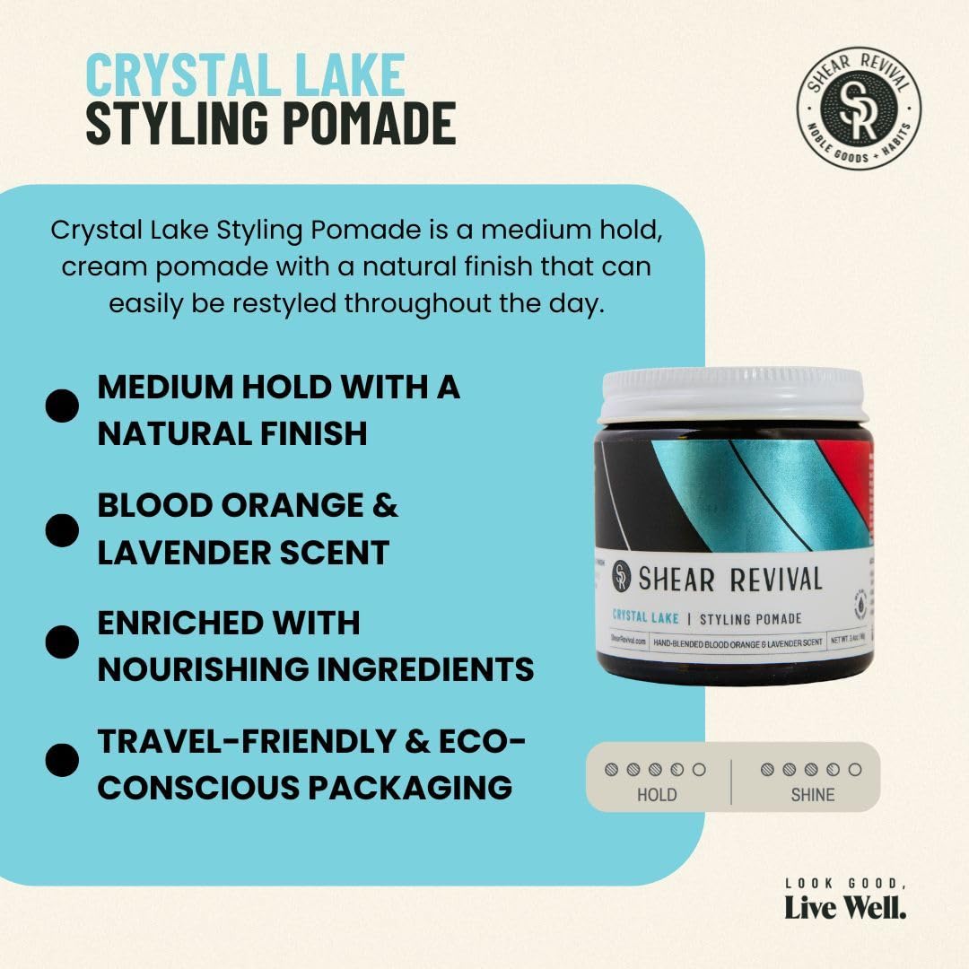 Shear Revival close-up of pomade texture showing lightweight, workable cream