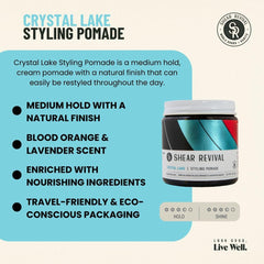 Shear Revival close-up of pomade texture showing lightweight, workable cream