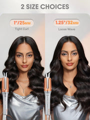 SHEGLAM curler in use creating smooth curls quickly and safely
