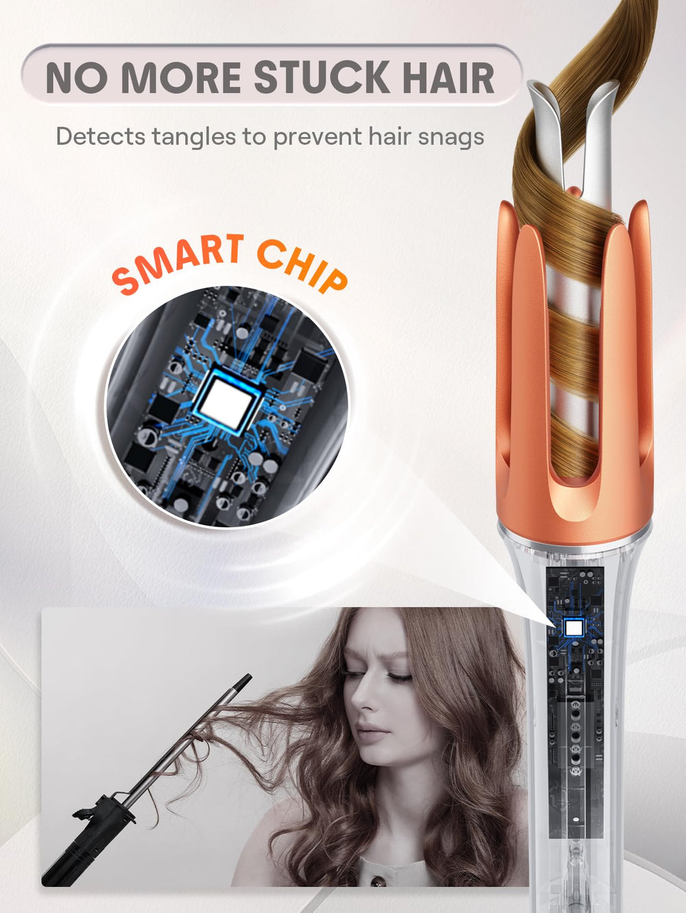 SHEGLAM curler packaging and US plug showing dual-voltage travel readiness