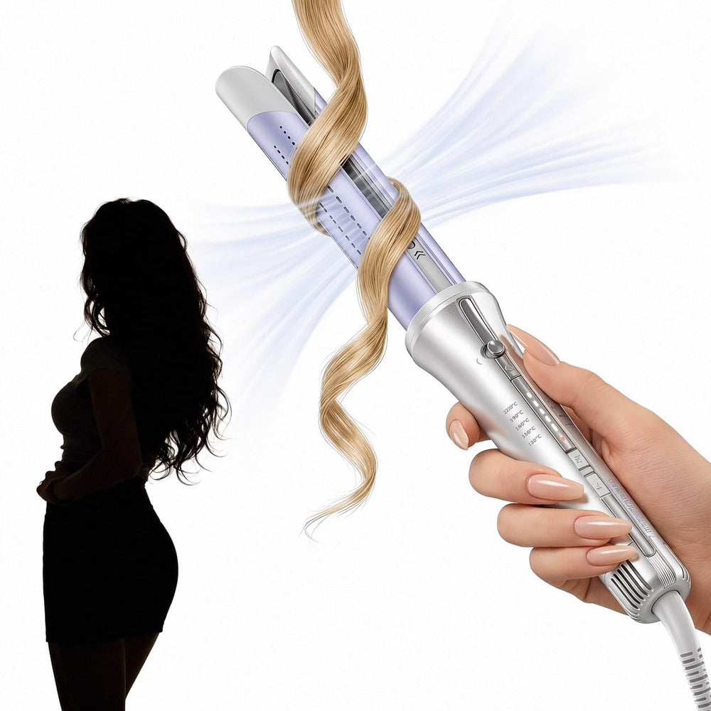 SHEGLAM front view showing user-friendly one-touch controls and barrel benefit