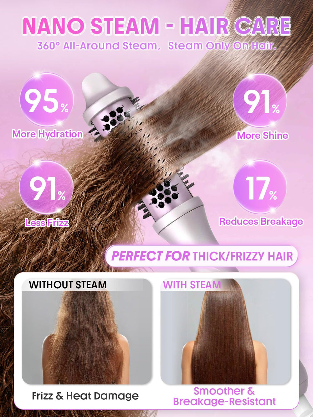 SHEGLAM removable 20ml tank and accessories for easy refills and upkeep