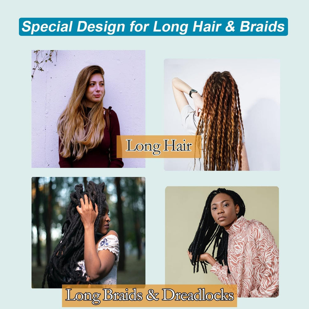 SHEOMERN lifestyle bathroom setting showing travel-ready hair protection