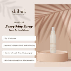 Shibui Everything Spray misting action demonstrating easy application benefit