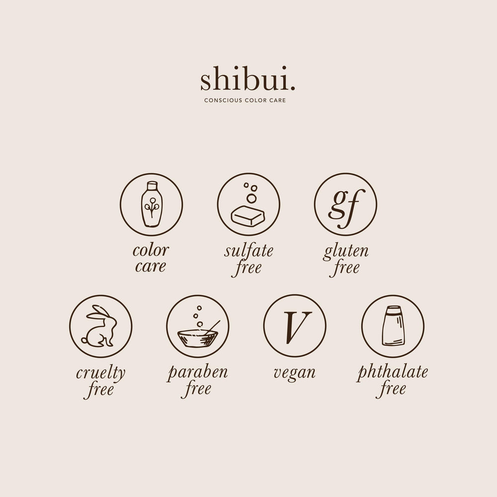 SHIBUI being applied to textured hair in shower for smoother strands