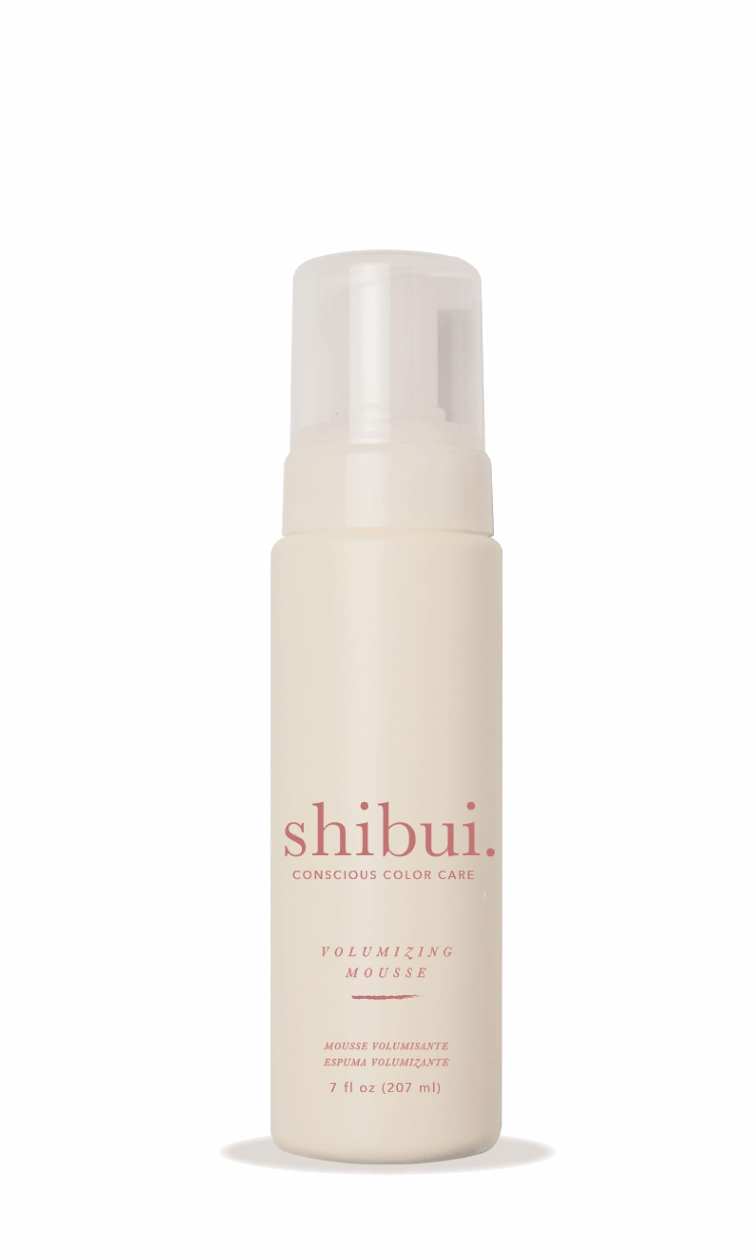 SHIBUI mousse front packaging showing product and brand benefit of lift