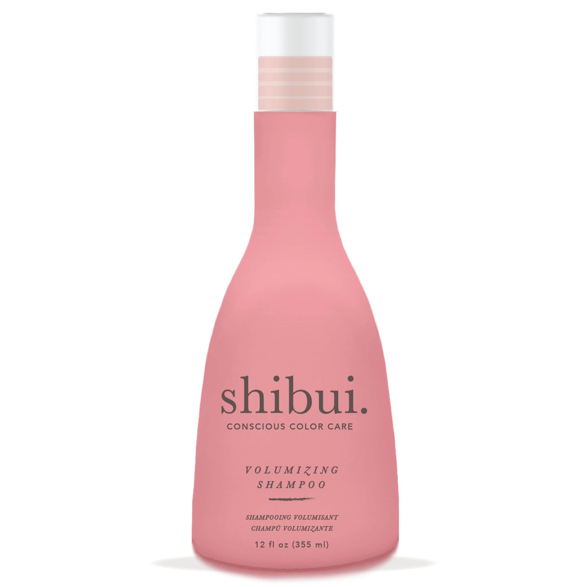 SHIBUI front packaging showing bottle and volumizing benefit