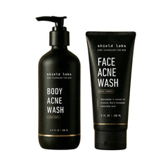 Shield front packaging showing both bottles and deep-clean benefits