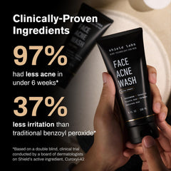 Shield moisturizer texture swipe showing lightweight, non-greasy hydration