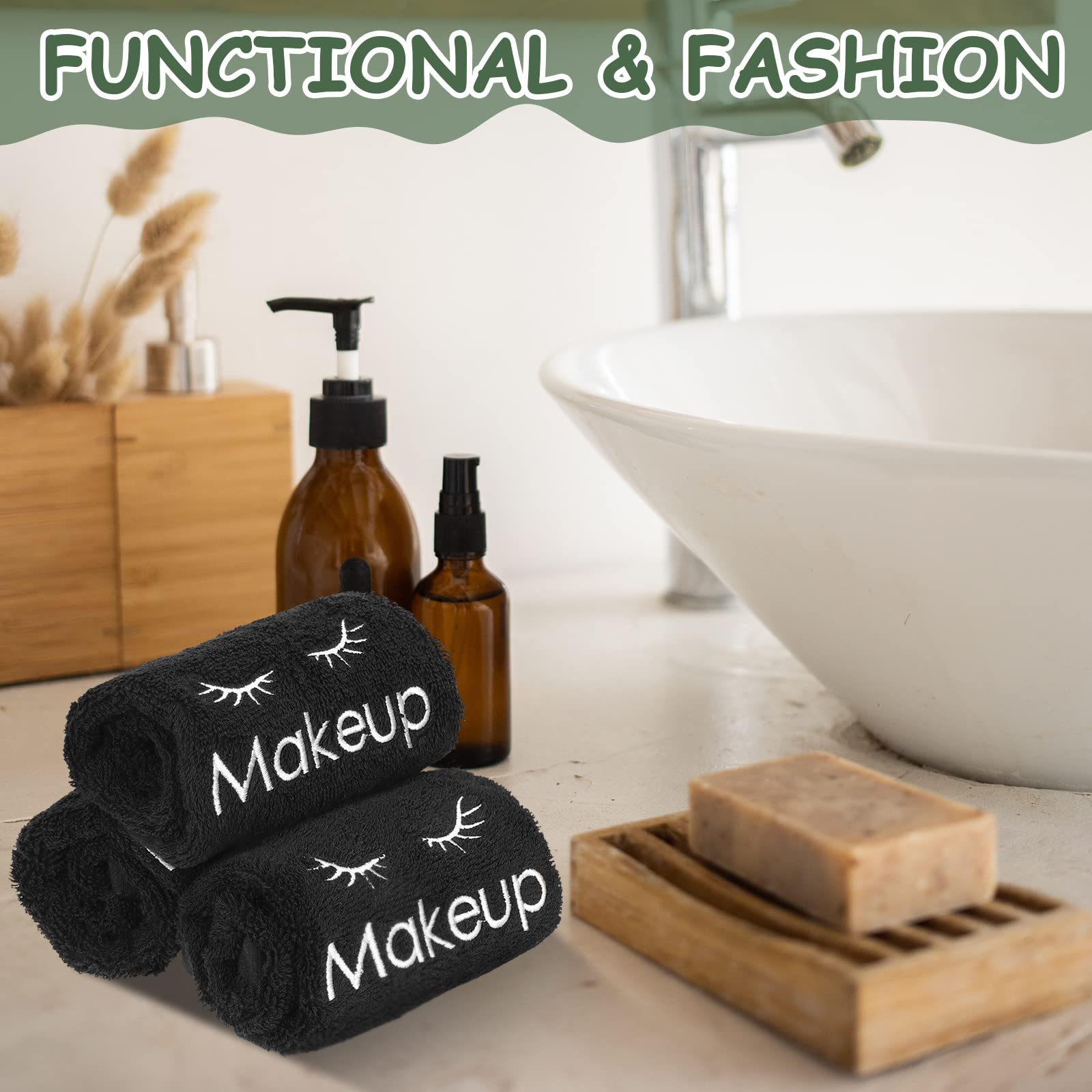 Shimeyao towel removing makeup illustrating gentle cleansing without harsh rubbing