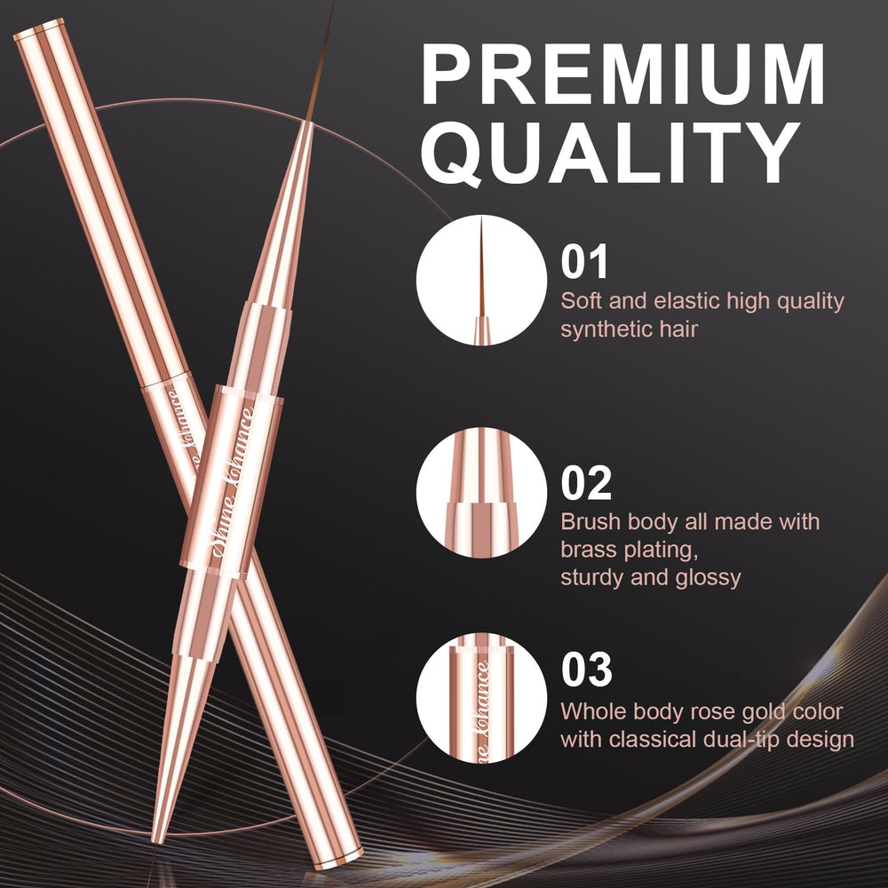 Shine Chance dotting pen demonstrating varied dot sizes for consistent nail patterns