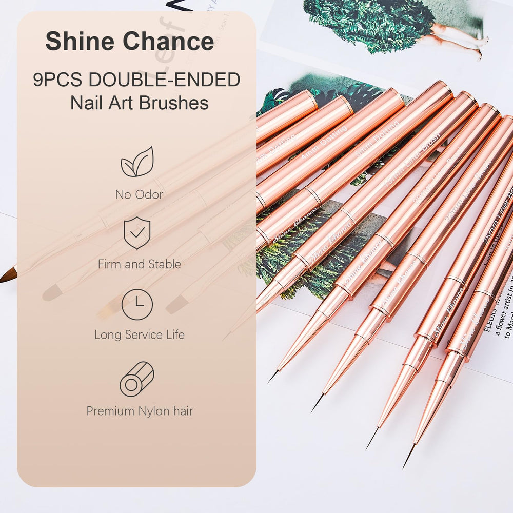 Shine Chance ombre blend example on nail showing smooth gradient blending advantage