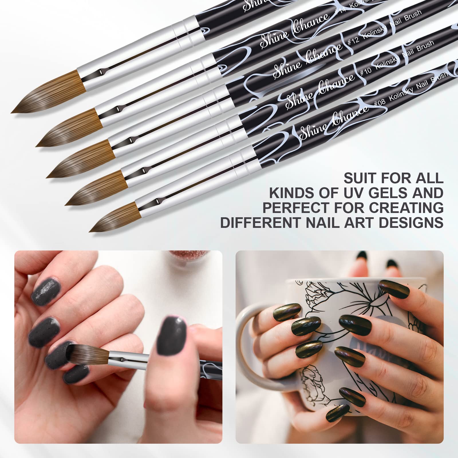 Shine Chance stored in clear plastic tube, travel-friendly protection for bristles