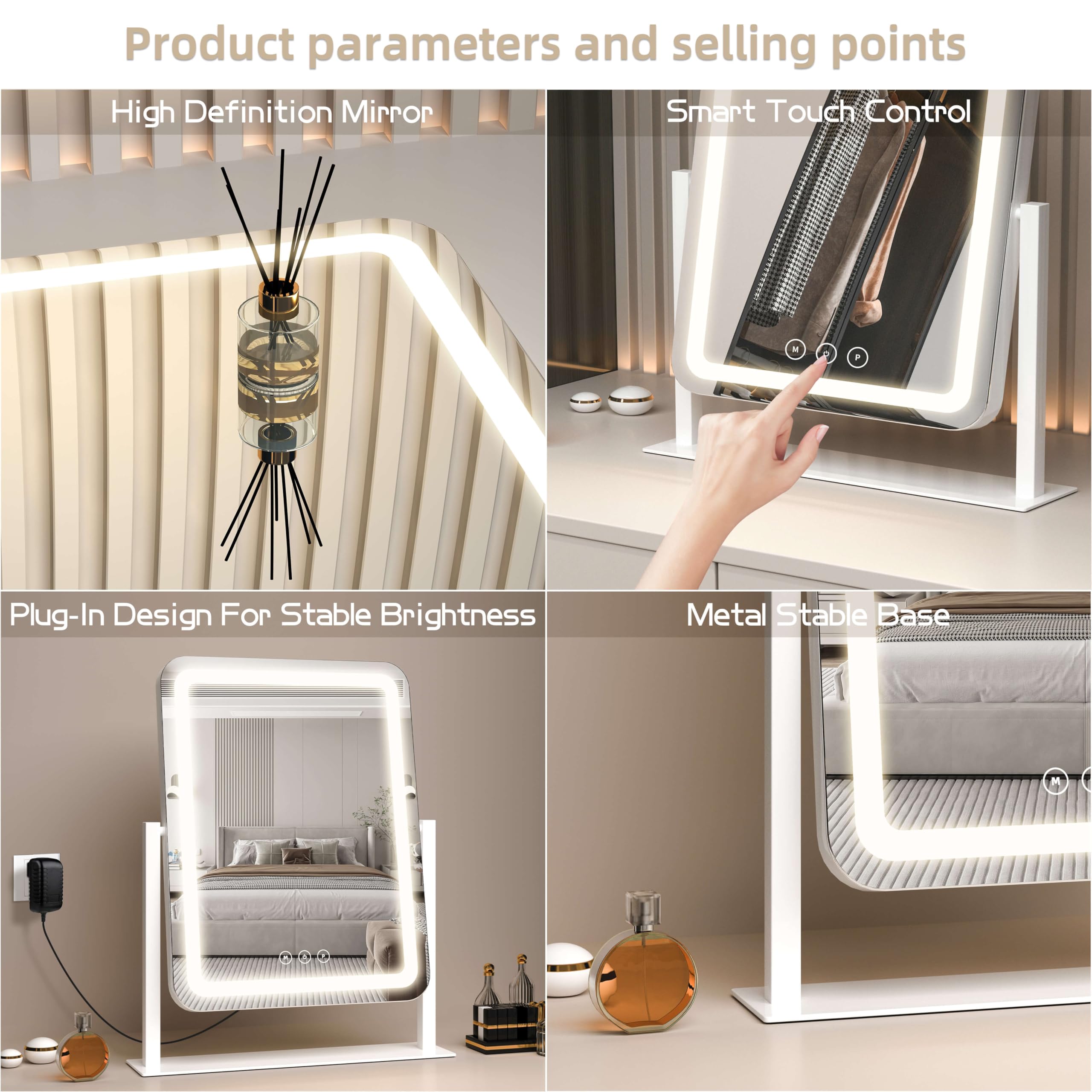 Shinerva mirror held in hand to show compact size and portability benefit
