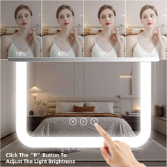 Shinerva touch controls closeup for easy dimming and mode selection