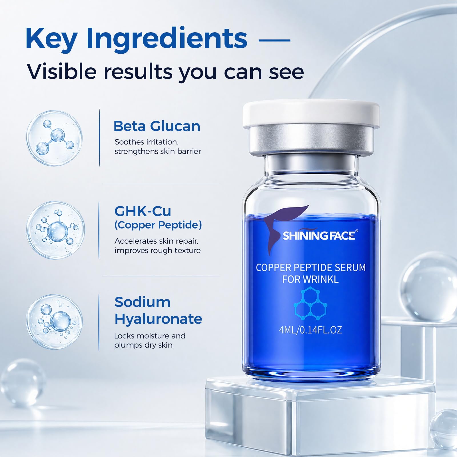 Shining Face hydrating spray bottle with soothing formula for refreshment