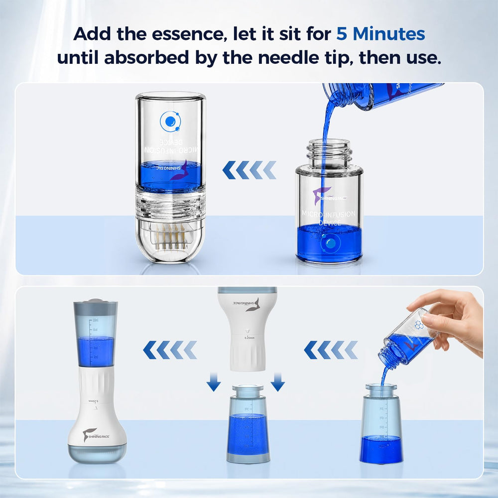 Shining Face lifestyle bathroom setup illustrating easy at-home treatment