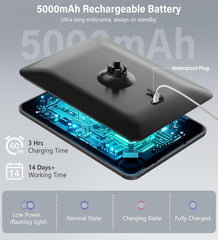 Shinowa mirror displaying warm, natural, cool light modes for accurate grooming