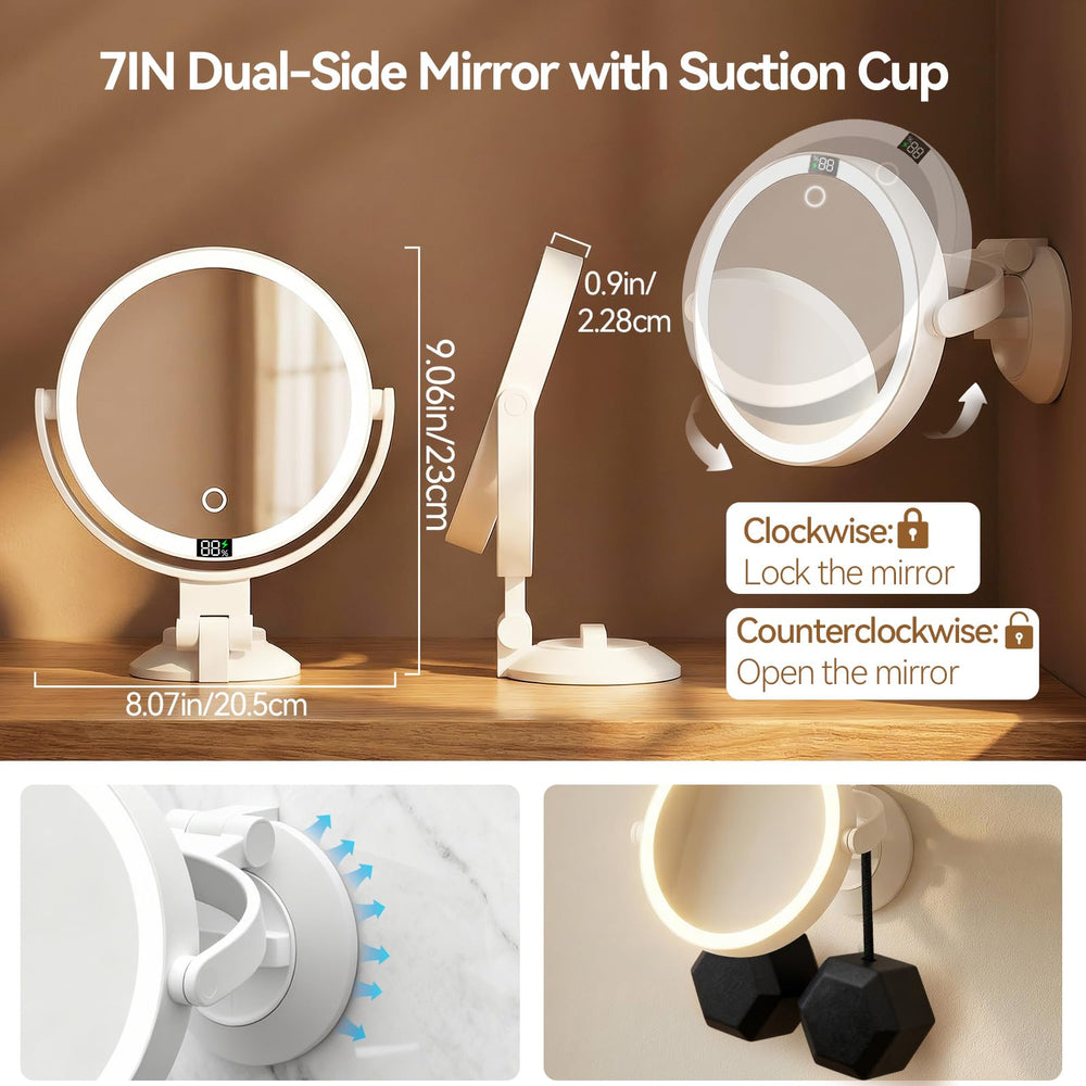 Shinowa mirror rotated showing 360-degree angle adjustment benefit