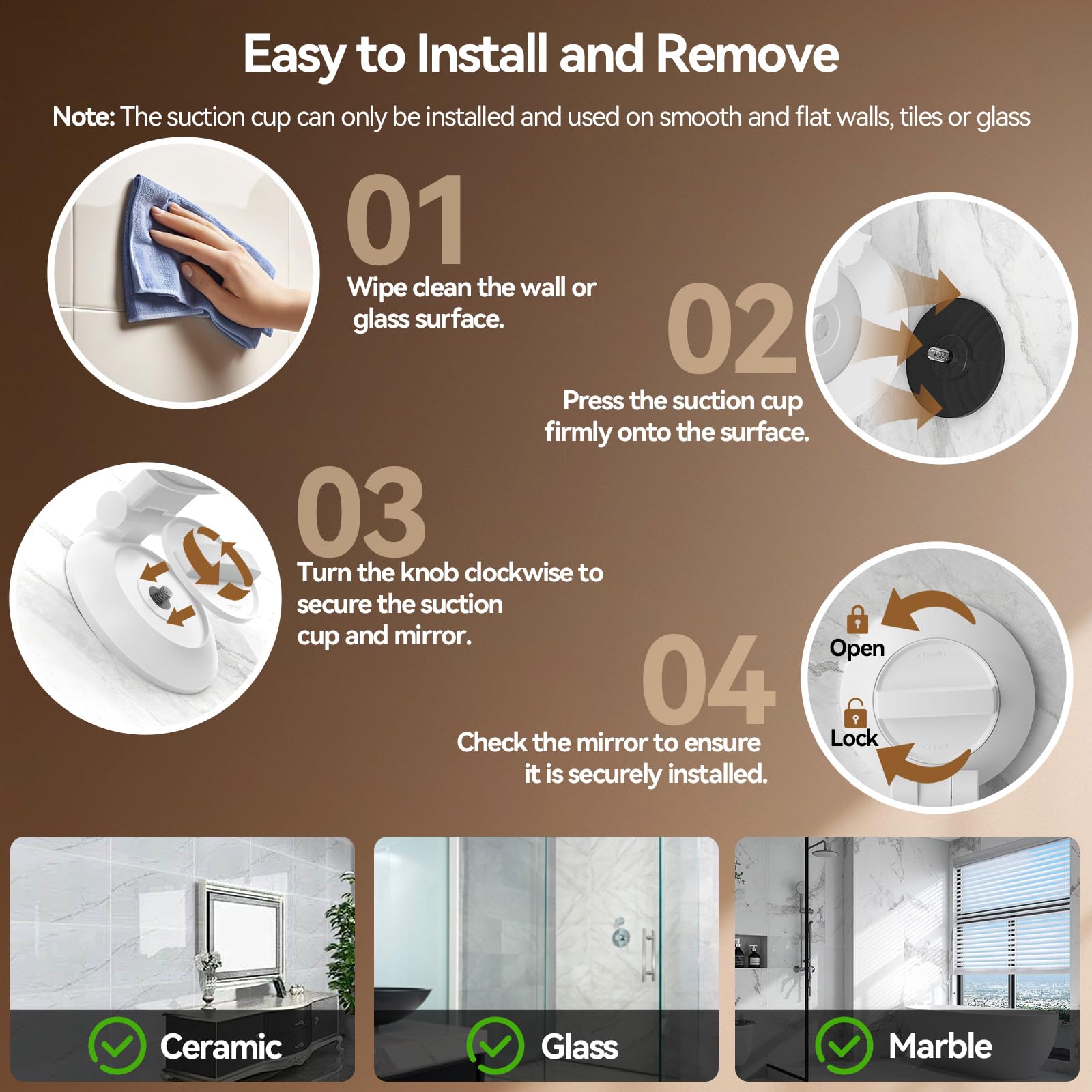 Shinowa mirror held in hand showing compact size and portability benefit