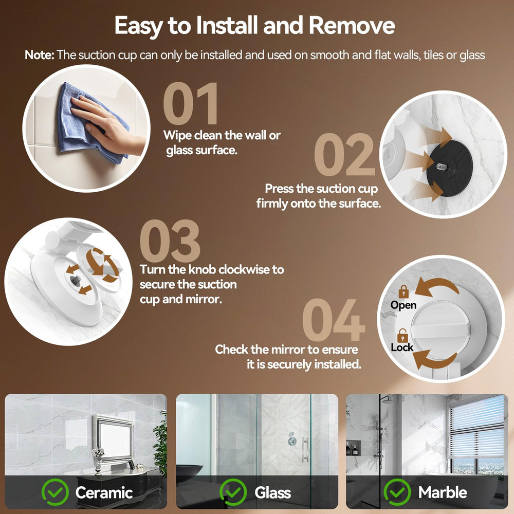 Shinowa mirror held in hand showing compact size and portability benefit