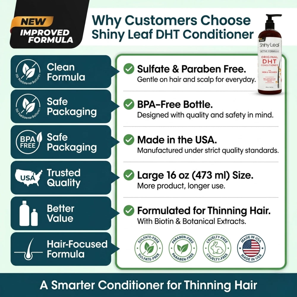 Shiny Leaf being applied to wet hair for improved manageability