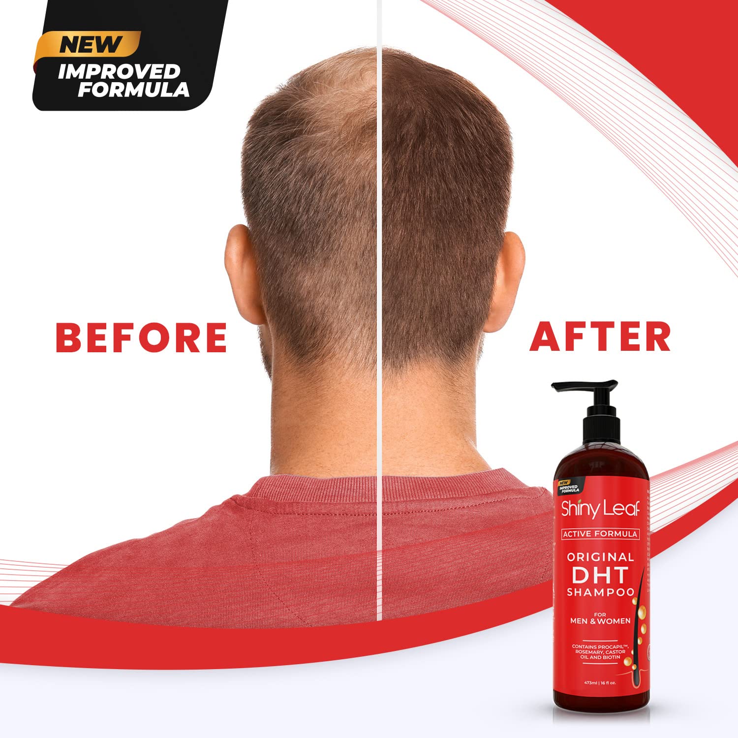 Shiny Leaf rich foam lather on hair indicating gentle cleansing