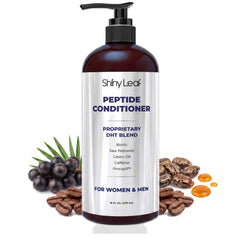 Shiny Leaf front bottle view showing label and full 16 oz size benefit