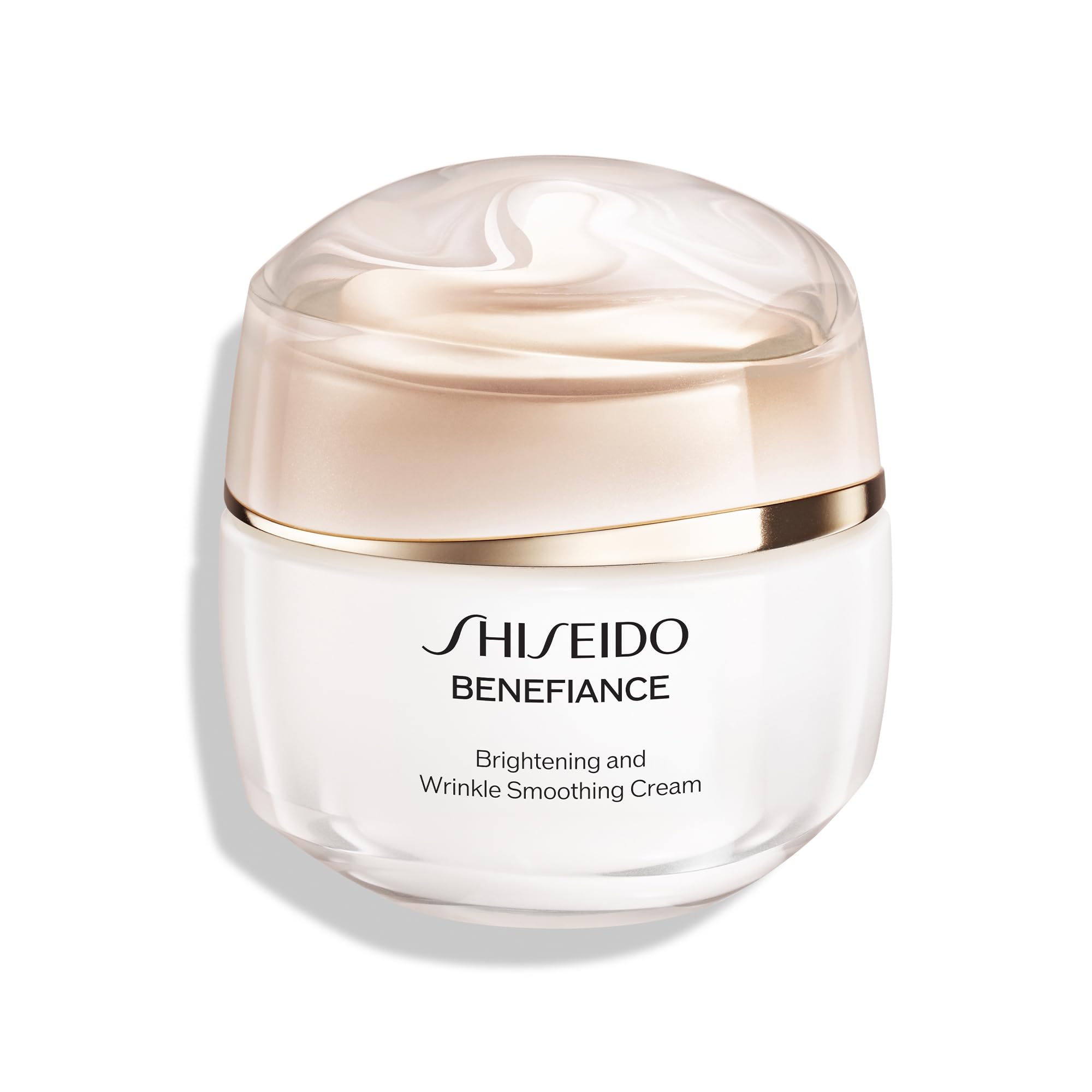 Shiseido Benefiance front jar showing product label and elegant finish for confident selection