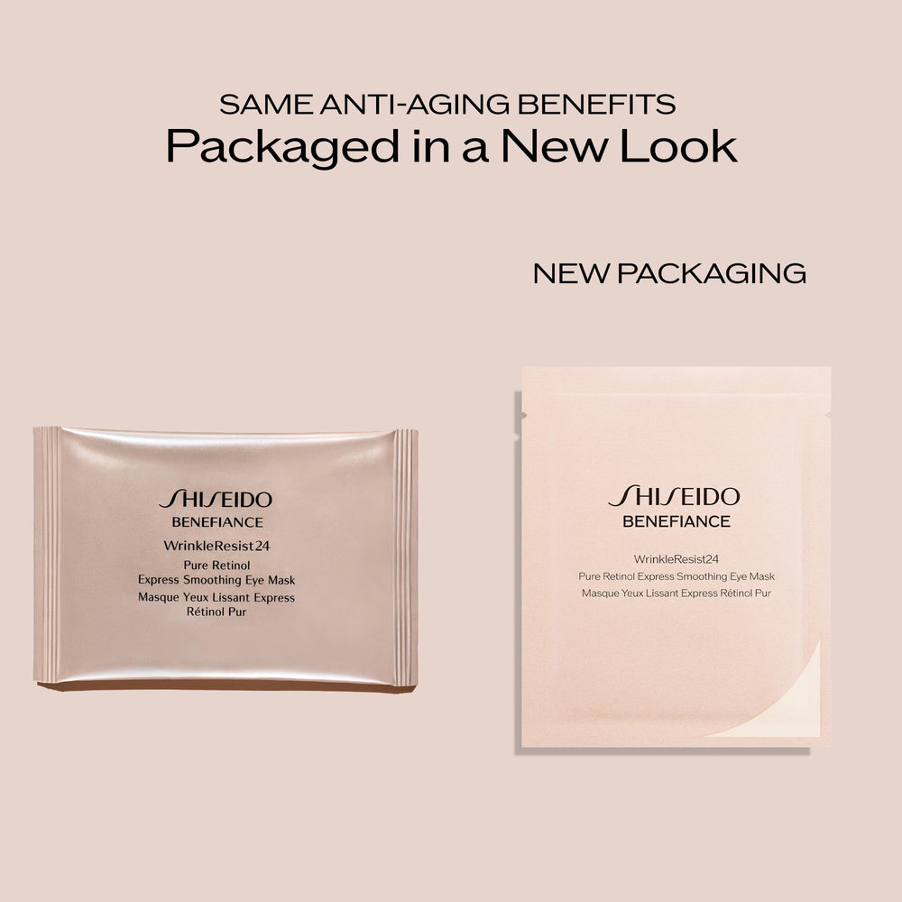 Shiseido Benefiance open box displaying twelve mask sets for quick treatments