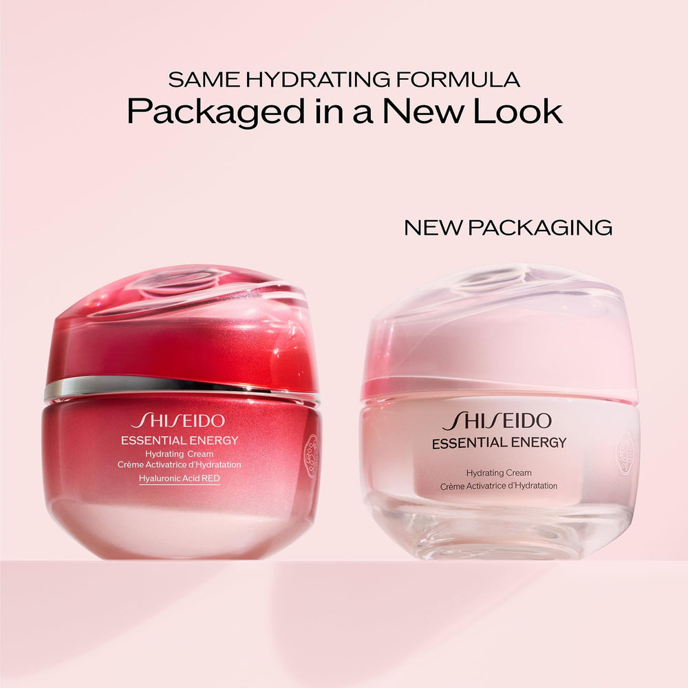 Shiseido jar on bathroom vanity in lifestyle scene, brand conveys daily routine fit