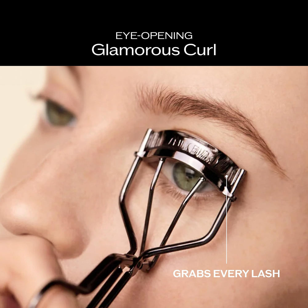 Shiseido curler alongside its replacement pad for long-lasting use