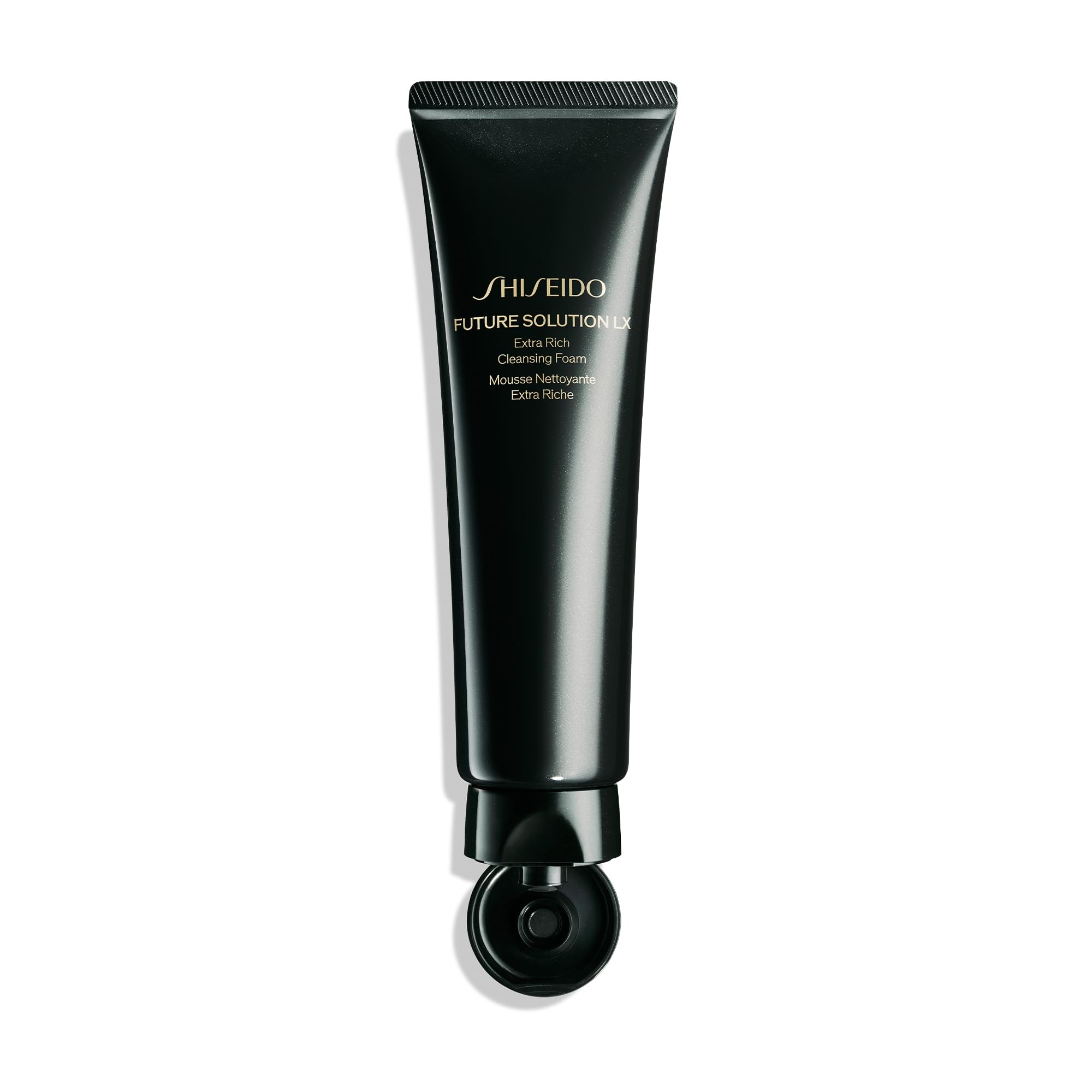 Shiseido product label detail highlighting key ingredients and benefit information