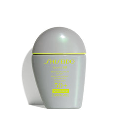 Shiseido sports bb cream front packaging showing SPF and medium shade for reliable protection