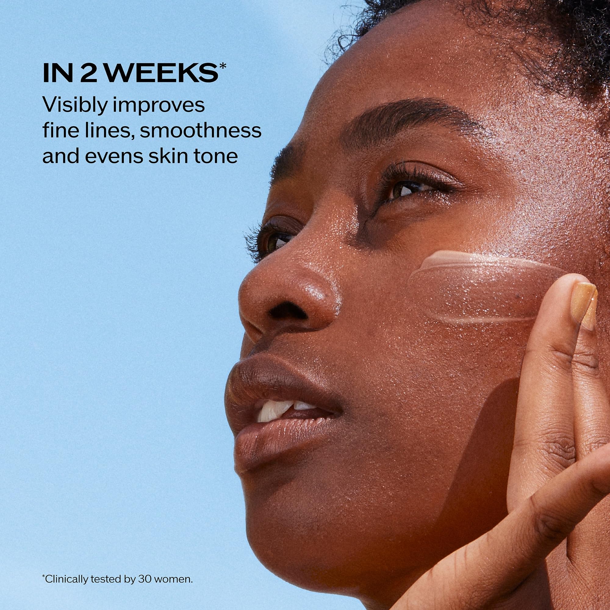 Shiseido tube open with lotion dispensed, easy application benefit
