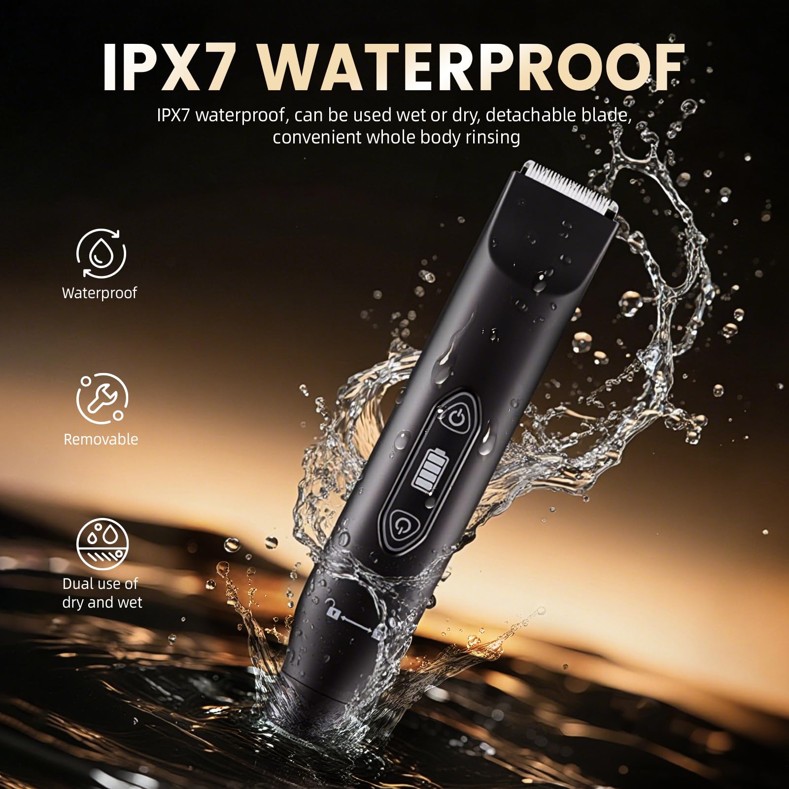 SHOmfrs nose trimmer head focused for precise, safe nasal grooming