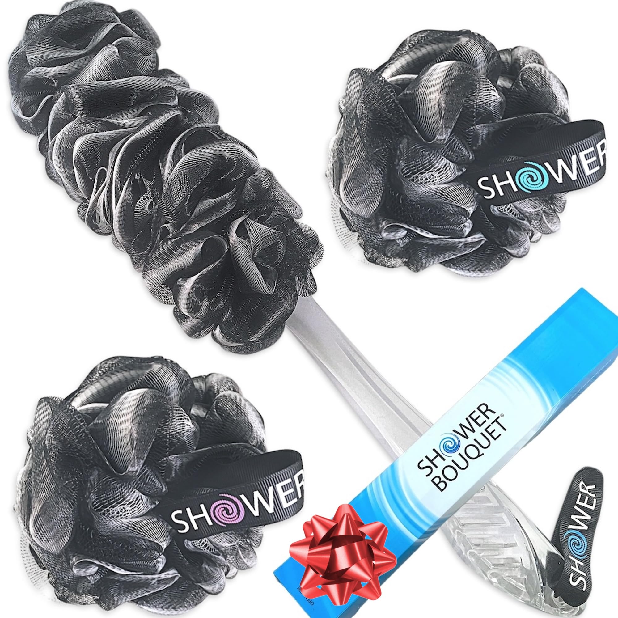 Shower Bouquet front packaging showing set contents and benefit of complete kit