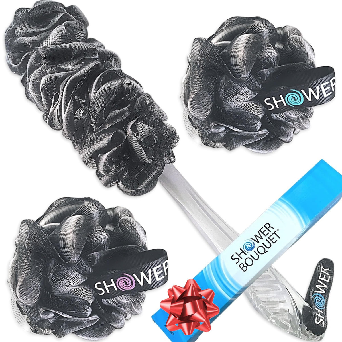 Shower Bouquet front packaging showing set contents and benefit of complete kit