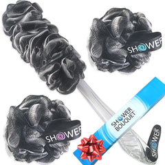 Shower Bouquet front packaging showing set contents and benefit of complete kit