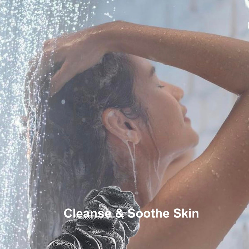 Shower Bouquet lather demo producing abundant foam with less soap