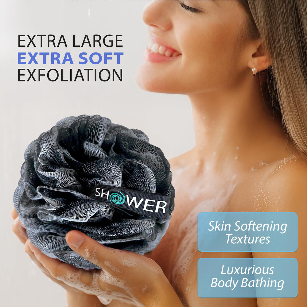 Shower Bouquet close-up of soft mesh texture highlighting gentle exfoliation benefit