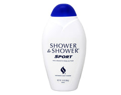 Shower To Shower sport open top dispenser demonstrating easy application benefit