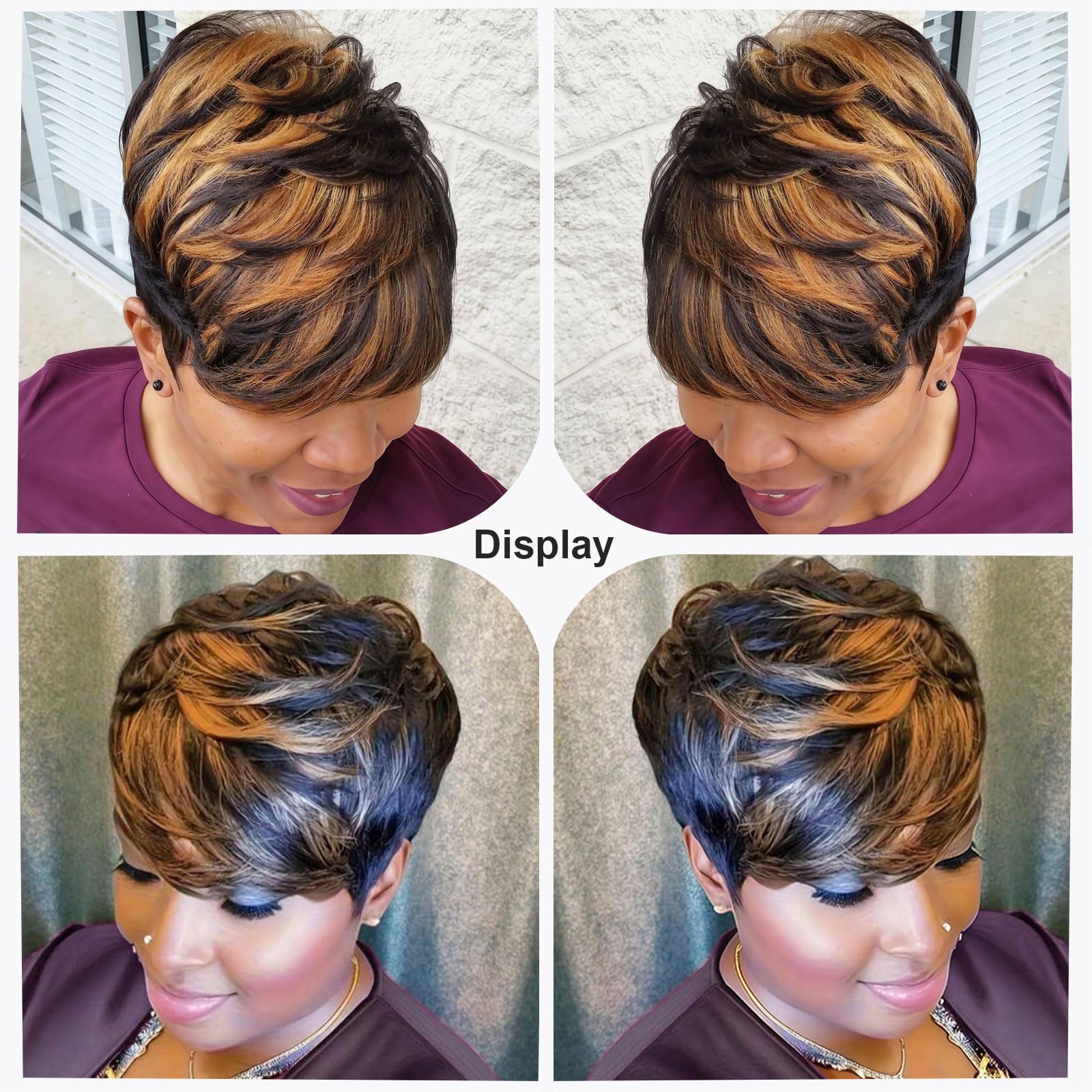 showreal pixie side profile highlighting layered cut and comfortable fit